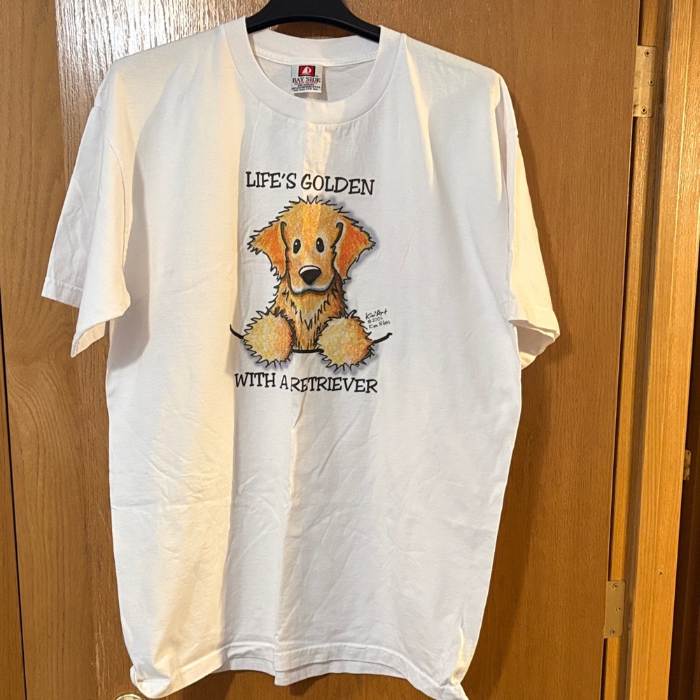 White Dog Graphic T-Shirt